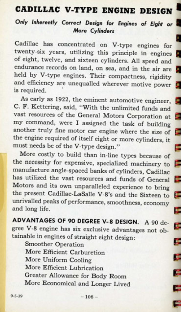 1940 Cadillac LaSalle Data Book Page 105